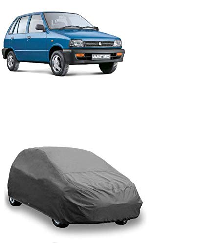 Gromaa Maruti Suzuki 800 Grey Water Resistant Car Body Cover for Maruti Suzuki 800