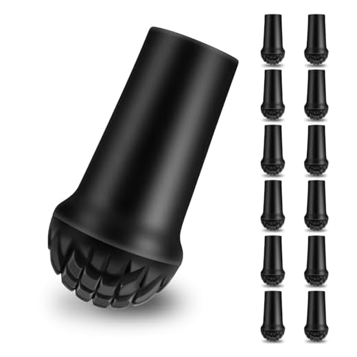 Tampón de Goma para Bastón de Marcha Nórdica, 12 Piezas Protectores de Punta para Bastón De Senderismo, Topes de Goma para Bastones de Marcha Nórdica para Asfalto, Grava y Colinas(11mm)