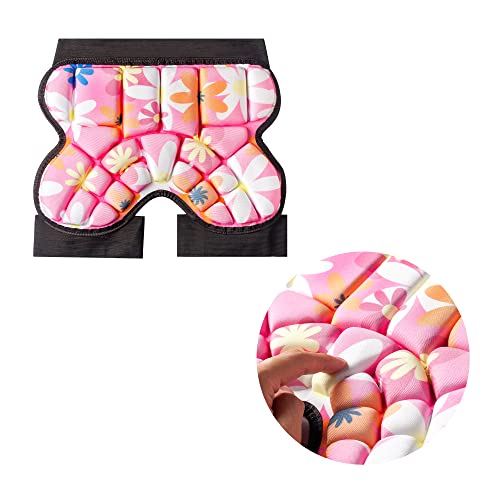Life Bravo Butt Pads for Skating, 25 mm Thick Bum Protector for Kids (3-7 Years Old) Lightweight, Anti Slip Pink Snowboard Padded Pants, Hip Pads for Ice Skating Ski Skiing Skateboarding Cycling