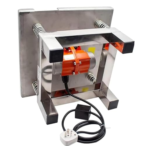 Mesas Vibratorias para Hormigón, Mesa Vibradora Eléctrica de Placa Plana, Plataforma de Vibración para Pruebas en Banco, 3000 RPM, para Eliminar Burbujas de Aire, 50 x 50 x 25 cm miniatura 5