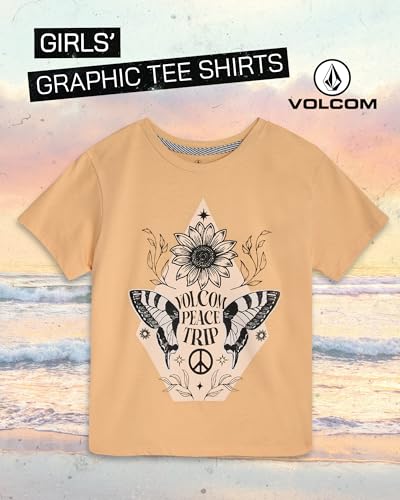 Volcom Girls Shirts - Casual Crewneck Short Sleeve Graphic Tee Trendy Tops - Breathable Girls Summer Clothes2