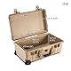 PELI 1510 Extrem Robuster Handgepäck Transportkoffer, IP67 Wasser- und Staubdicht, 27L Volumen, Mit Schaumstoffeinlage (Anpassbar), Sandfarben
