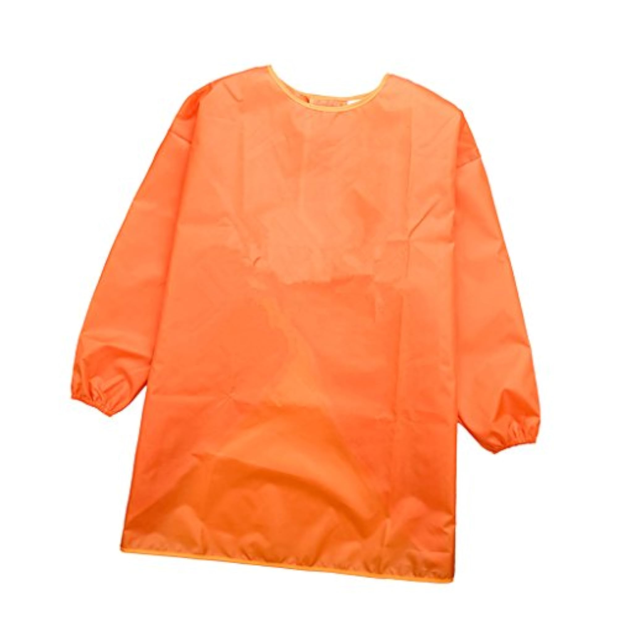 Children Kids Long Sleeve Apron Drawing Painting Smock, Orange