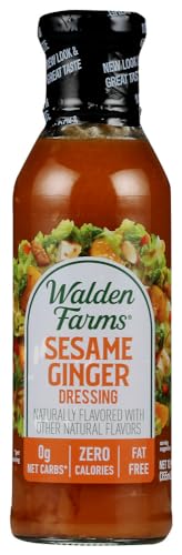 WALDEN FARMS: Calorie Free Dressing Sesame Ginger, 12 oz -4PACK