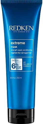 Redken Extreme Mask | Hair Mask for Damaged, Brittle Hair | Fortifies & Strengthens Distressed Hair | 8.5 Fl. Oz. (Pack of 1)