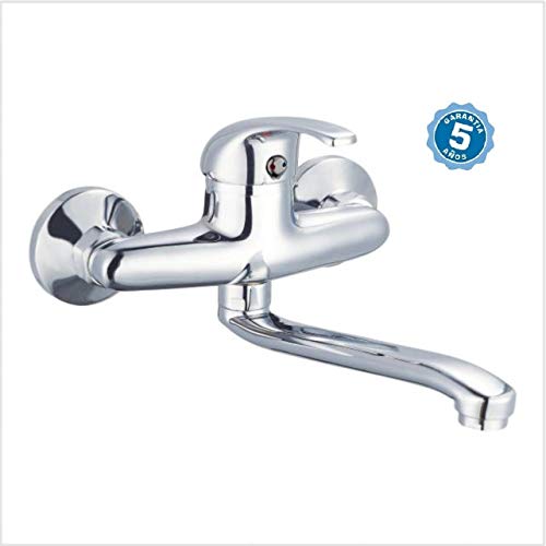 Grifo de cocina fregadero pared con garantia de 5 años