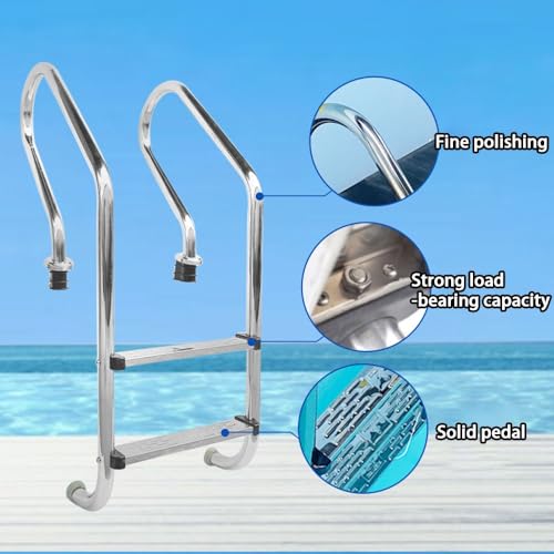 Escalera para piscina empotrada de acero inoxidable miniatura 3