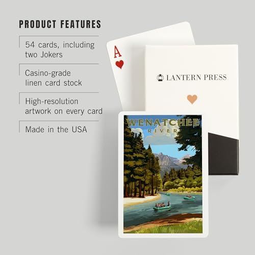 Baraja Poker 52 Cartas River Rafting Series Wenatchee miniatura 3
