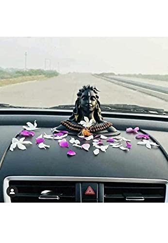 Estatua Adiyogi Shiva para decoración de auto y hogar miniatura 3