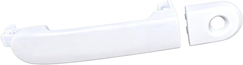 Maçaneta externa da porta dianteira esquerda com chave Lcyolada para Nissan Versa e Tiida – Branca, 1 unidade