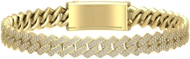 14K Gold Diamond Link Chain Bracelet (4 Cttw, I-J Color, I2-I3 Clarity), 7"