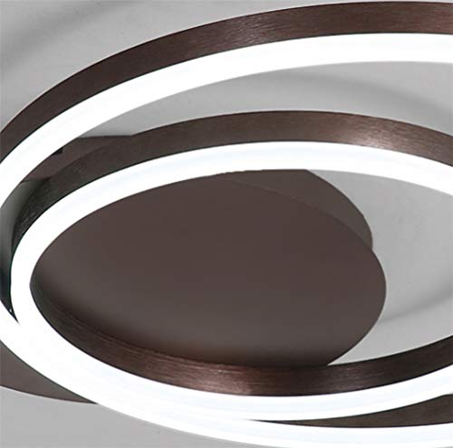 Plafonnier à intensité variable rond 45W avec télécommande marron - 5
