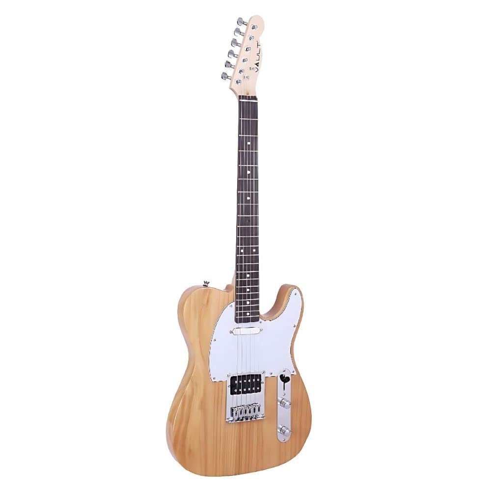 VAULT TL1 Tele Style Poplar Electric Guitar - Natural - Image 3 thumbnail