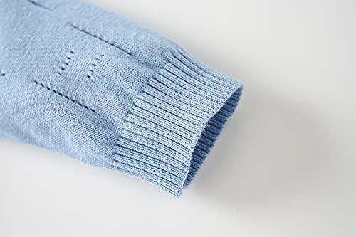 Baby Infant Boy Girl Peter Pan Collar Knit Sweater Romper Outfit Clothes One-Piece Coverall Baby Clothing Jumpsuit - Image 5