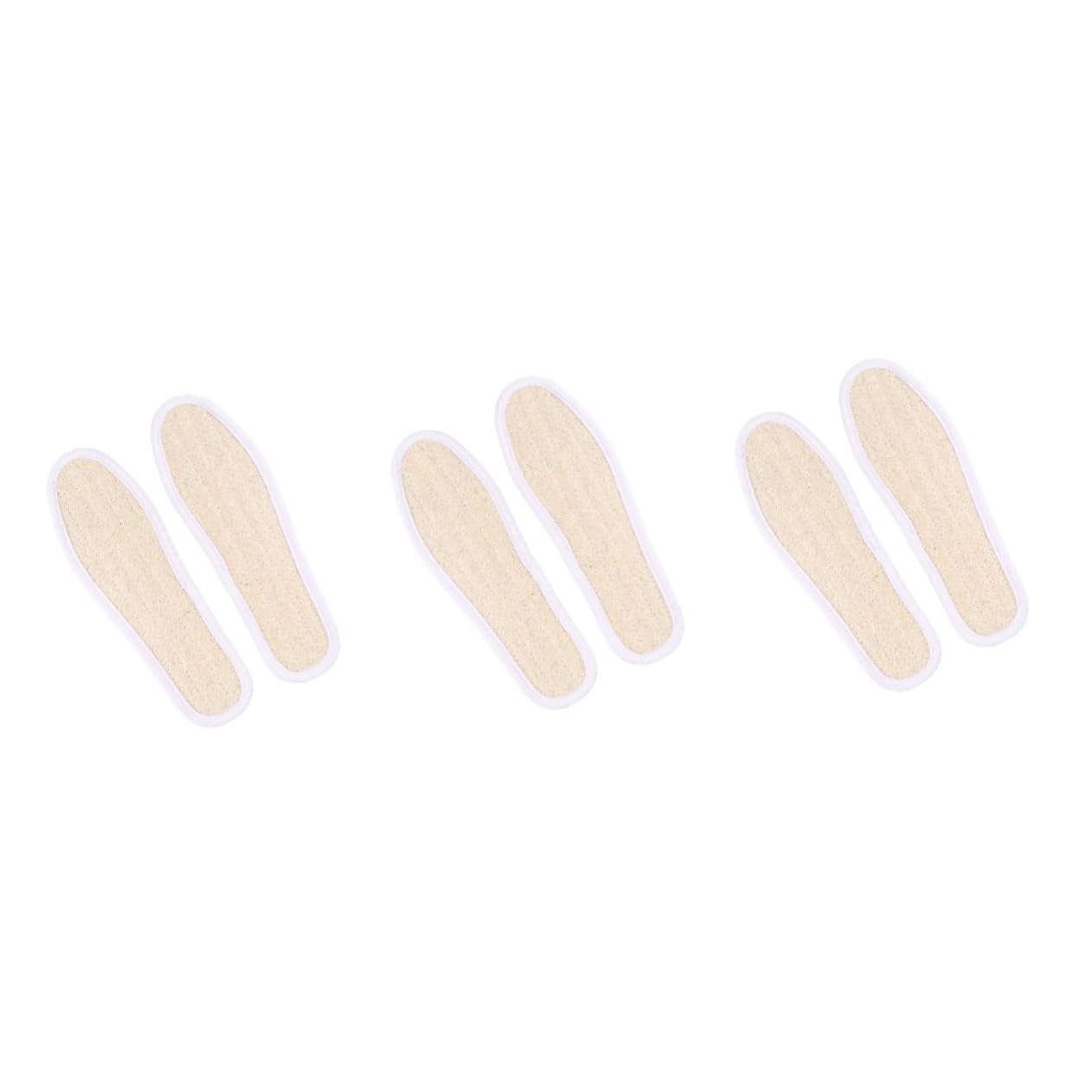 FRCOLOR Deo Kissen 3 Paare Atmungsaktive Einlegesohlen Luffa Schuhpolster Luffa Einlegesohlen Schuheinlagen Für Die Fußpflege Geruchshemmende Kisseneinlagen Sohleneinlagen