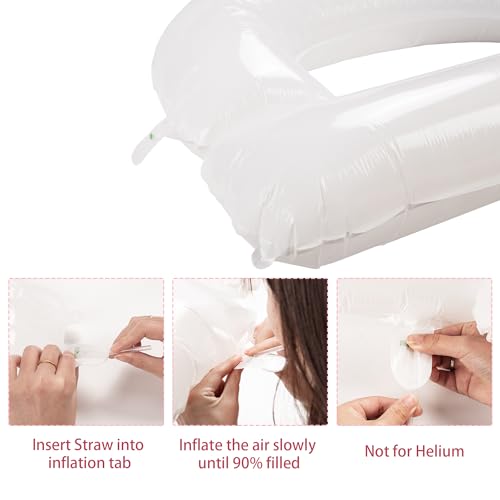 Image of 40inch Bride Balloons - Jumbo Bride to Be Balloons for Bridal Shower Bachelorette Party Decorations and Engagement Party Supplies (White)