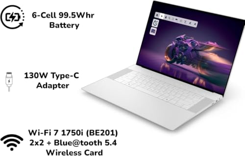 Image of NewDell 16 Premium (XPS16 2025) AI Laptop 16.3 inch OLED 4K UHD+ (3840x2400) TouchScreen Ultra 7 Processor 255H 32GB RAM 2TB SSD Geforce RTX 5070 8GB GDDR7 Graphics Backlit RGB-IR Cam Fingerprint Win Home