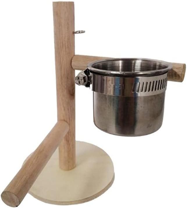 1Pc Pet Parrot Storage Stand Unique Standing Rack Pet Bird Feeding Tool