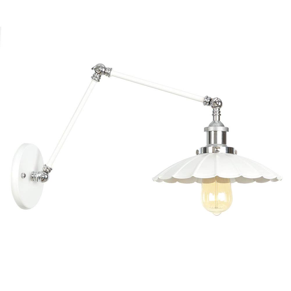 OZBMA Wall Mounted Light Retro Vintage Adjustable Long Swing Arm Fixture Edison Lamp Loft Style Industrial Sconce Appliques E27 LED Decorative Lighting Reading (Size : D) (size_name A)