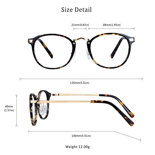Image of LifeArt Blue Light Blocking Glasses,Computer Reading Glasses with UV400 Clear Lens,Anti Eyestrain for Women /Men(No Magnification)