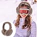 FRCOLOR Foldable Warm Earmuff for Women Lightweight Outdoor Ear Protector Cover Furry Cold Weather Ear Warmer Classic Fashionable Design Space-saving Winter Muff