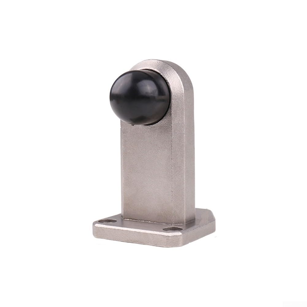 Shock Absorbing Stainless Steel Door Stop for Safety in Any Residential Setting (Silver Long)