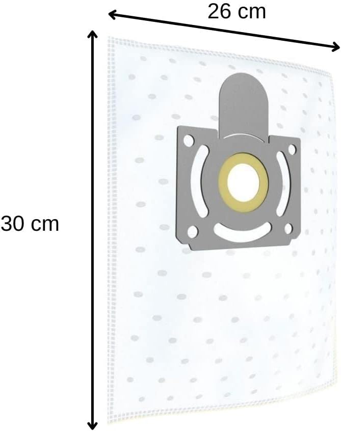TopFilter 475 4 Fleece Vacuum Cleaner Bags for AEG, Progress, Tornado Vacuum Bags Pack of 4 Dust Bags (30 x 26 x 0.1 cm