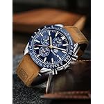 BY BENYAR Watch for Men Analog Quartz Chronograph Waterproof Luminous Designer Mens Wrist Watches Business Work Sport Casual Dress Watch with Silicone Strap Elegant Gifts for Men - Image 3