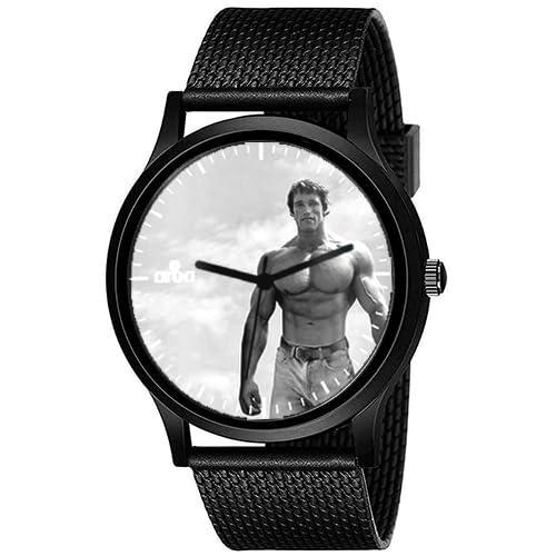 AROA Watch New Watch for Arnold Schwarzenegger Model : 737 Black Metal Type Analog Black Strap Watch White Dial for Men Stylish Watch for Boys (B0C7MS7GD3) Amazon Price History, Amazon Price Tracker