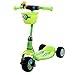 Scooter Scooter Trois roues Roue Frog Voiture Jouet Voiture Scooter Élargissement De La Roue Vert Vert Jebel Scooter (Couleur : Green)