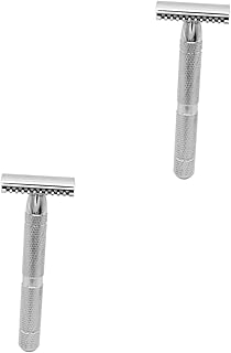 Beaupretty 2Pcs Lâminas De Barbear Masculinas Para Homens Barbeadores Carecas Para Homens Cabeça Lâminas De Barbear Masculinas Para Máquinas De Barbear Para Hombres Navalha De Barbear