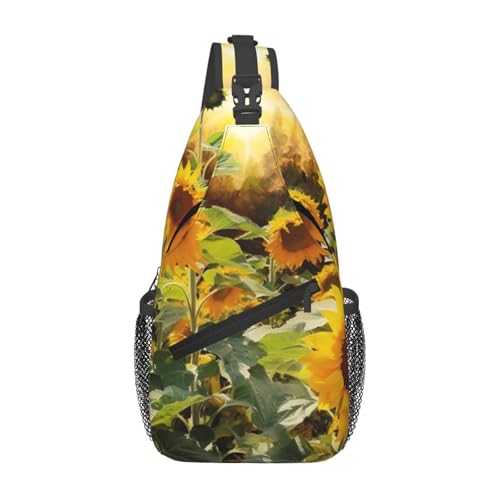 Bolso cruzado tipo sling para hombre y mujer negro