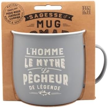 MUG NOMADE - Mug à thé et café personnalisé Pêcheur - cadeau pour...