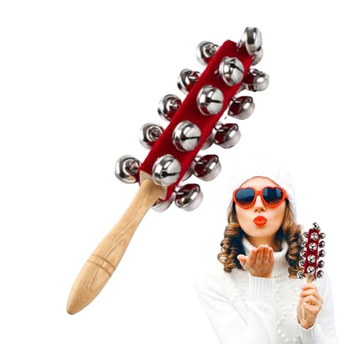 Schellenrassel Schellenstab - Jingle Bells Handglocke...