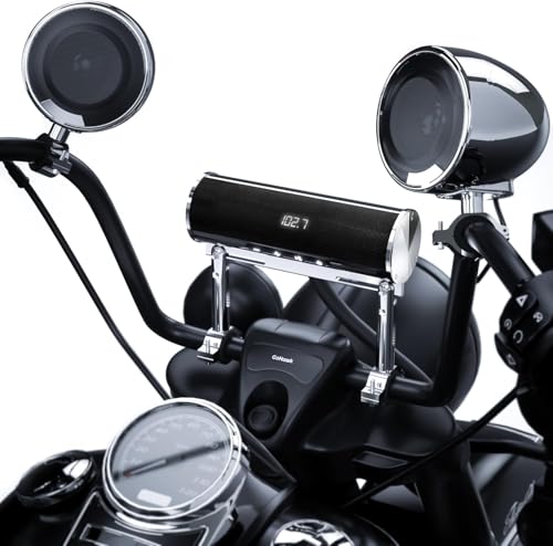 GoHawk Motorcycle Speakers Bluetooth, Waterproof Audio...