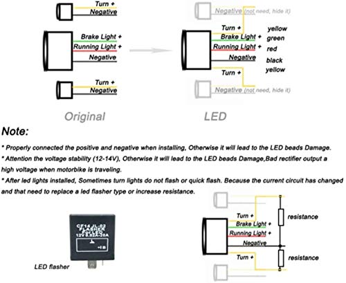 Image of MZS Motorcycle Tail Light LED Integrated for EX 650 ER6N ER6F 2012-2016