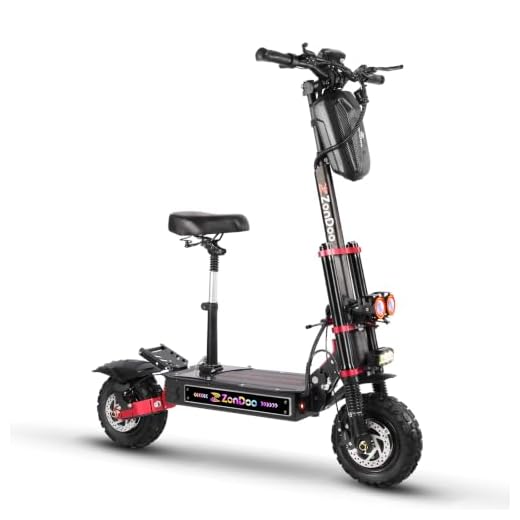 ZonDoo ZO03 Electric Scooter Adults 50 MPH,Dual Motor 5600W 11" Tubeless Run-Flat Tires,60 Miles Range,Dual Suspension Hydraulic Brake,Sport E-Scooter for Heavy Adults with Detachable Seat