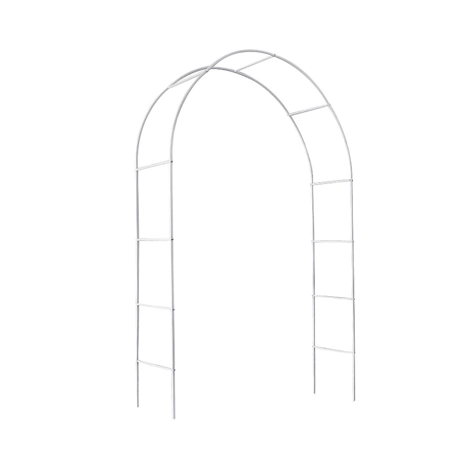 Arche de jardin en métal blanc de qualité supérieure au design Slish