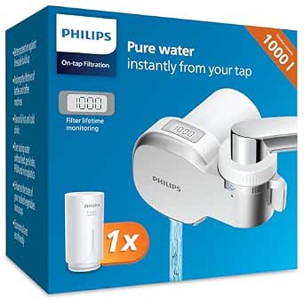 Philips Ontap AWP3705P1/10 MICROFILTRATION WATER FILTER WITH DIGITAL DISPLAY, 1000L Filtration Capacity