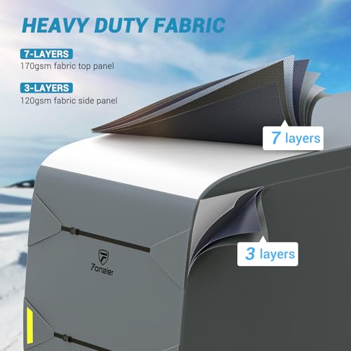 Fonzier Capa de trailer de 6 camadas Classe A para trailer resistente para motorhome de 96 cm a 96 c