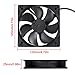 UMLIFE 2PACK 120mm 5V USB Computer PC Fan, 120mm Fan 5V USB Brushless 12025 120x25mm for Cooling PC Computer Case CPU Coolers Radiators