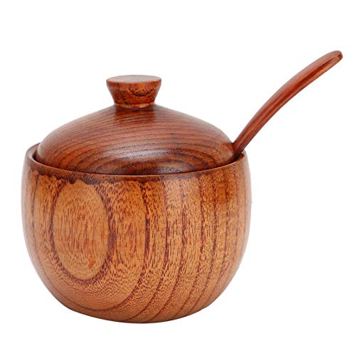 Set Barattoli Cucina Zuccheriera GoCraft A Forma Di Tamburo - Con Coperchio In Legno E Cucchiaio, Finitura Nera Opaca Accessorio Cucina Moderno - 9