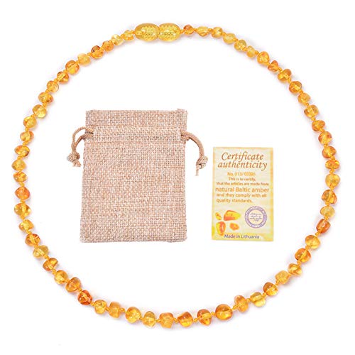 Genérico Collar de ámbar báltico natural al por mayor joya moda regalo para hombres y mujeres