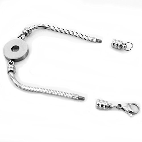 Timeline Treasures Charm Bracelet For Women, Fits European Bead Charms, Snap Button, 7.5 Inch #TOP5