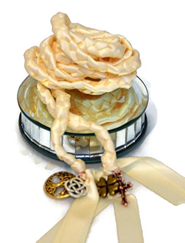 Divinity Braid 4 Charm Ivory Celtic Wedding Handfasting 6Ft Cord V2#Weddingceremony #Celtic #Handfasting #TOP2