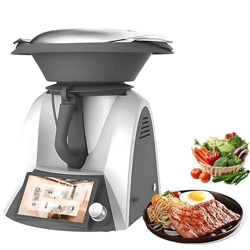 Robot de cocina eléctrico, termomezclador multifunción con pantalla TFT de 7 pulgadas, máquina automática de freír, 35-11000 R/min para freír y estofar