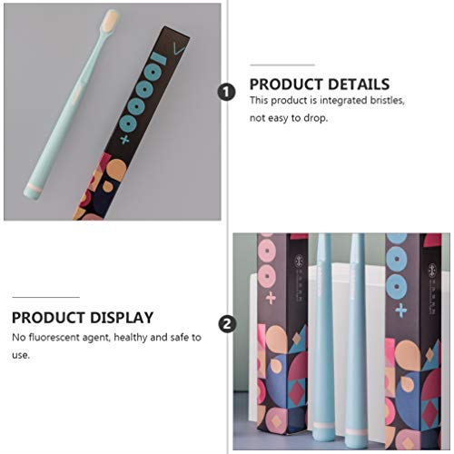 NUOBESTY 4 Peças de Escova de Dentes Macia Escova de Dentes Maternal Gengivas Cuidados Com a Sensibi