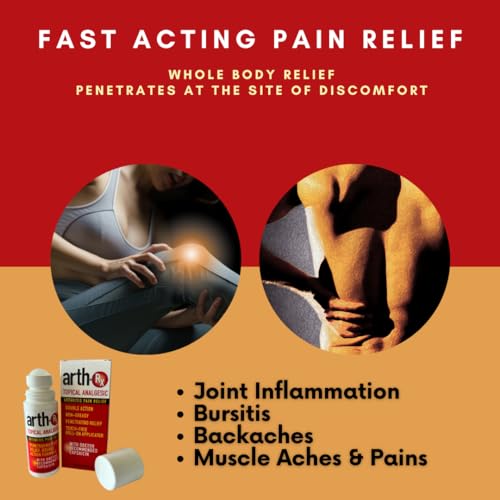 Image of Topical Analgesic Pain Relief Roll-on with Capsaicin for Deep Penetrating Pain Relief, Warming Capsaicin for Easing Pain from Arthritis and Muscle Aches and Pains, 9 oz