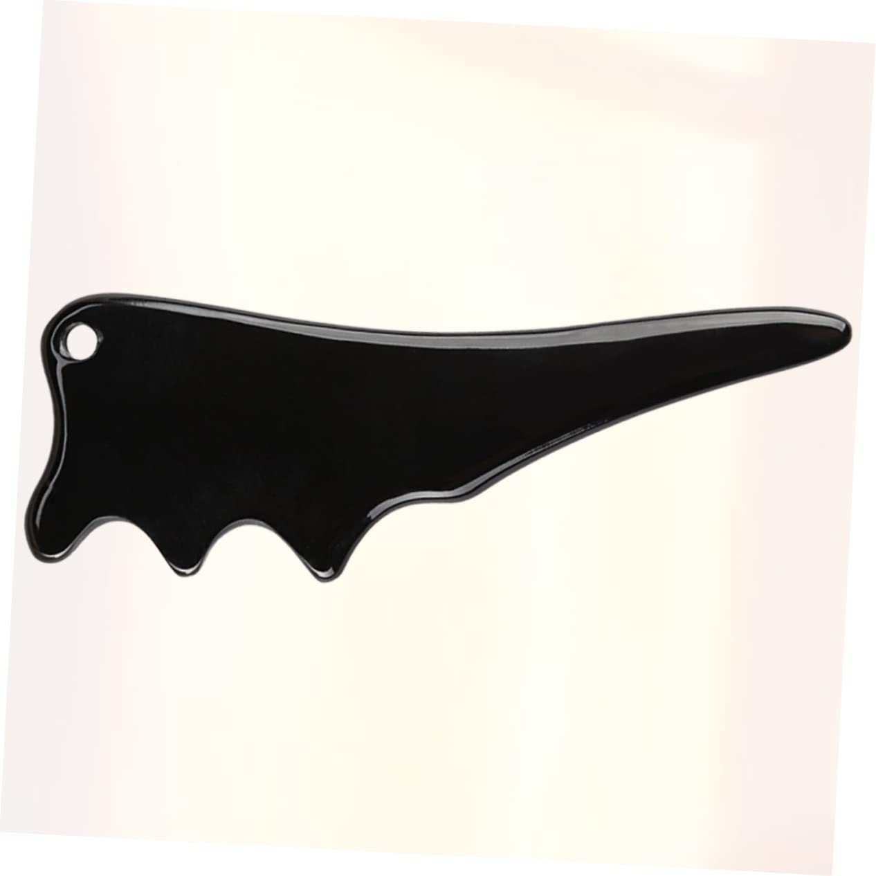 Healvian 3 Pezzi Di Strumento Terapeutico Gua Sha in Corno Di Bovino Naturale Per Viso Collo E Schiena Con Motivo A Per Massaggio Del Cuoio Capelluto E Spa