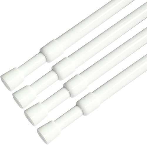 Miniatura 1 de ave split Barra de cortina de tensión de resorte, elástica, sin necesidad de tornillos, barras de cortina de ducha sin taladro, barras de armario